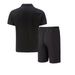 Men's Clothing Casual Polo Shirt And Shorts Set Solid Color Zipper Short Sleeve T-Shirt_viptrois.com