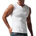 Men's Sleeveless Casual Sports Basic Short Sleeve Lightweight T-Shirt Vest New Arrival_viptrois.com
