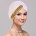 New Fashion Elastic Breathable Watermelon Hat With Diamonds On The Side Ladies' Baotou Hat Chemotherapy Hat Wholesale Direct Sales_viptrois.com