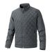 "Men's Stand-Up Collar Jacket - Winter Warm Cotton Coat With Velvet Lining, Slim Fit Design For Trendy Style_viptrois.com