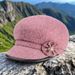 Middle-aged And Elderly Women's Octagonal Thick Beret Old Man Casual Mom Spring Autumn Winter Duckbill Hat_viptrois.com