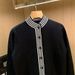 Men's Casual Autumn Knit Cardigan Slim Fit Striped Pullover Sweater With Stand Collar_viptrois.com