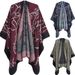 Unisex Cape ink painting large jacquard totem women's cape acrylic split cape_viptrois.com