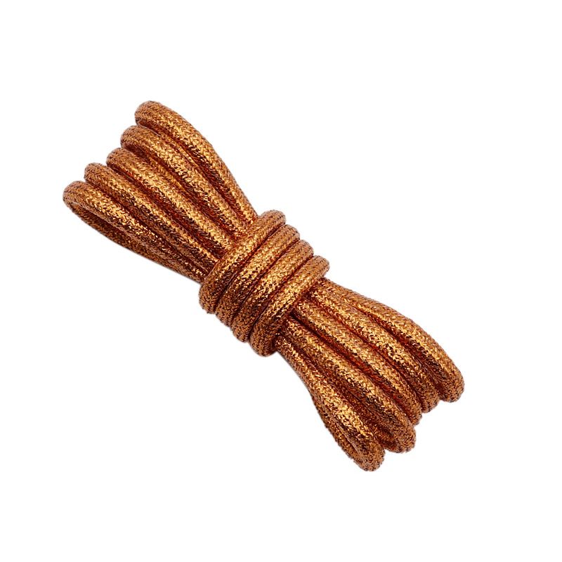 Shoelaces 4.5mm Shiny Round Solid Color Metal Wire Shoelaces Suitable For Men And Women's Casual Shoes, Sports Martin Boots_viptrois.com