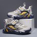 Children's Shoes Sports Spring And Autumn School Season Running Shoes Medium And Large Children's Mesh Leather Casual Shoes_viptrois.com