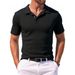 Men's Clothing Men's Casual Tops Summer Cool Men's Polo Shirt Short Sleeve Lapel Fashion Jacquard Men's T Shirt_viptrois.com