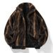 Women’s Fleece-Lined Cropped Jacket – Velvet Touch Chenille Coat, Stand Collar & Sleeveless (Black/Brown/Leopard, S-2XL, Stretch Spandex Blend)_viptrois.com