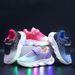 2025 Spring And Autumn Children's Luminous Shoes Boys And Girls Baby Running Flashing LED Single Shoes Light Up Mesh Sports Shoes Trendy_viptrois.com