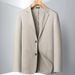 Men's Clothing Men's casual suit spring and autumn linen light luxury business single western middle aged and young single breasted trendy suit jacket_viptrois.com