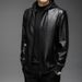Men's Spring New Haining Sheep Genuine Stand Up Flip Collar Thin Leather Jacket_viptrois.com