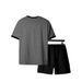Men's Athletic T-Shirt & Shorts Set – Breathable Polyester Running Outfit | Moisture-Wicking, Quick-Dry, Stretch Comfort_viptrois.com