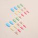 Summer Fresh Multi-color Rainbow Flower Nail Beauty Cute Girl Sunflower Wear Nail Romantic Life Flower_viptrois.com