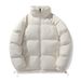 Men's Puffer Jacket – Lightweight Quilted Polyester Coat (S-3XL, Black/Charcoal/Taupe/Mint)_viptrois.com