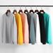 Carbon Brushed 300g Heavyweight Pure Cotton Autumn Winter Base Shirt Inner Layer Ribbed Cuff Long Sleeve T-Shirt Top_viptrois.com