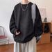 Heavy Suede Sweater Men's New Autumn Trendy Brand Ruffian Handsome American Burned Flower Loose Coat_viptrois.com