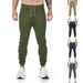 Men's Casual Fitness Jogger Pants - Comfortable Stretchable Polyester Blend Trousers For Gym, Workout & Daily Wear_viptrois.com