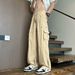 Men's Clothing Autumn And Winter Fashion All Match Men's Loose Straight Casual Pants Men_viptrois.com
