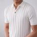 Men's Clothing Polo Shirt High End Summer Ice Silk Breathable Short Sleeved Lapel Hollow Knit Sweater Solid Color Thin Top_viptrois.com