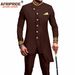 Men's Clothing African National Print Men Slim Fashion Two-piece Set_viptrois.com