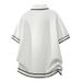 Summer Preppy Style Knitted Polo Shirt Men's Short Sleeve Collared Color Blocked Breathable Casual Loose Top Trendy New Arrival 2026_viptrois.com
