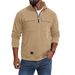 Men’s Vintage Hoodie – Retro Streetwear Pullover With Leather Patch Pockets & Relaxed Fit (M-XXXL, 5 Earth Tones)_viptrois.com