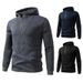 Men's Clothing Men's Zip-Up Hooded Sweatshirt – European Fit Pullover With Slanted Pockets (S-XXL, Navy/Black/Charcoal Grey)_viptrois.com
