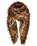 Unisex Autumn and winter 48 plaid square scarf shawls_viptrois.com