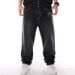Men's Clothing Hip Hop Jeans Hiphop Hip Hop Clothing Washed Loose Skateboard Pants Plus Fat Plus Size_viptrois.com
