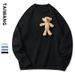 Men's Clothing Autumn And Winter New Style Knitted Sweater Men Loose Solid Color Sweater_viptrois.com