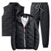 "Men's Winter 3-Piece Set – Thickened Hooded Jacket With Matching Pants (Windproof, Multi-Color, Sizes M-5XL)"_viptrois.com