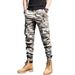 Men's Camo Cargo Pants – Slim Fit Military Utility Pants With Drawstring Waist (Woodland/Desert Camo) | Streetwear & Tactical Style_viptrois.com