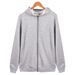 2026 Men's Solid Color Blank Zipper Sweater, Male And Female Couples Fleece Cardigan Hooded Jacket_viptrois.com