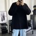 280g Autumn Long Sleeve T-Shirt Loose New American Style Simple Tee Large Size Men's Base Layer Pure Cotton Top_viptrois.com