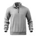 Men's American Retro Casual Long Sleeve Sweatshirt Stand Up Collar Zipper Pullover Loose Knitted Heavy Stitching Jacquard For Autumn And Winter_viptrois.com