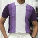 Men's Temperament Business Casual Polo Shirt Summer Trend Color Blocking Splicing Knitted Short Sleeved Shirt_viptrois.com