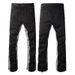 Men's Clothing Flared jeans for men, contrasting color flared jeans, washed jeans, flared jeans_viptrois.com