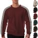 Men's Color Block Long Sleeve Sweatshirt - European Size, American Style, Lightweight & Comfortable, Round Neck Pullover For Casual Wear_viptrois.com