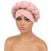 Hot Sale In Europe And America, Milk Silk Braided Turban Hat, Solid Color Sponge Headband Hat, Bohemian Style Turbans_viptrois.com