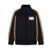 American Street Style Striped Embroidered Design Stand Collar For Men And Women 2025 Trendy Loose Casual Sports Jacket_viptrois.com