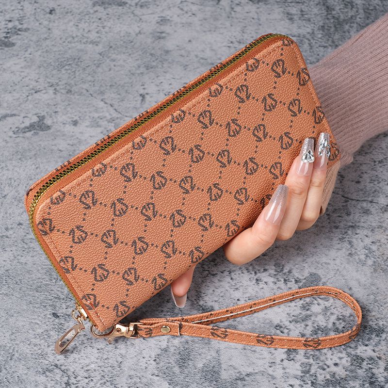 Women's Bags Women's Wallet Medium And Long Clutch Bag Fashion Print Mobile Phone Bag Wallet Coin Purse_viptrois.com