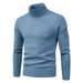 Men's Clothing Men's Knitted Sweater, Men's High Necked Fashionable Long Sleeved Sweater, Base Sweater_viptrois.com