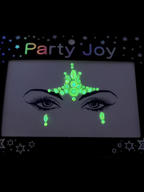 Halloween Edm Electronic Music Festival Face Stickers Eyebrow Stickers Diamond Resin Diamond Carnival Diamond Stickers Masquerade Face Decoration_viptrois.com