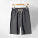 Men's Clothing Shorts Men Summer Thin Cotton And Linen Shorts Men's Beach Pants Ramie Shorts White Casual Big Pants_viptrois.com