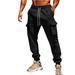 Men's Cargo Jogger Pants - Multi-Pocket Elastic Waist Casual Trousers, Streetwear Wide-Leg Sweatpants (Black/Navy/10 Colors, S-XXXL)_viptrois.com