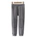 Children's Thermal Pants Double-sided Fleece Autumn And Winter Thick Long Johns For Boys And Girls Interlock Pants With Thread Inside_viptrois.com