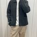 Unisex Zip-Up Knit Cardigan Jacket - Oversized Couple Style, Wavy Texture, Warm Fleece Lining, Grey/Navy/Tan Options_viptrois.com