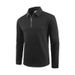 "Men's Long-Sleeve POLO Shirt – Japanese Retro Linen-Blend Top With Stripe Pattern, Breathable & Anti-Bacterial (6 Sizes, Black/Khaki/Dark Gray)"_viptrois.com