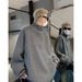 American Style Half-Zip Knit For Men, Autumn Chic High-End Stand Collar Loose Trendy Pullover Sweater_viptrois.com