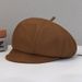 Beret Autumn And Winter Fashionable Design, Versatile Duckbill Cap Women, Suitable For Round Faces, Makes Face Look_viptrois.com