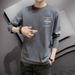 boy Men's Long Sleeve T-Shirt Ins Trend Loose Casual Base Shirt Korean Style Trendy Summer Thin Round Neck Tee Spring Autumn_viptrois.com
